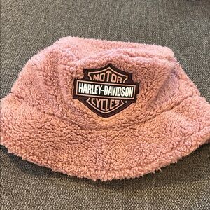 Kids Harley-Davidson lavender Fleece Bucket Hat